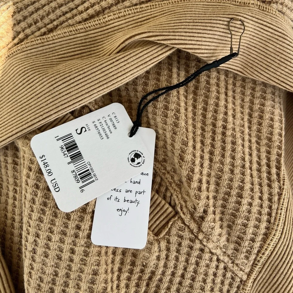 NWT Free People FP One Ash Hoodie Sz Sm - Picture 7 of 9